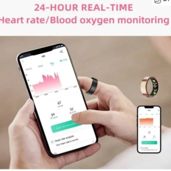 Smart Ring In Gold Size 8 - Picture 7 of 12